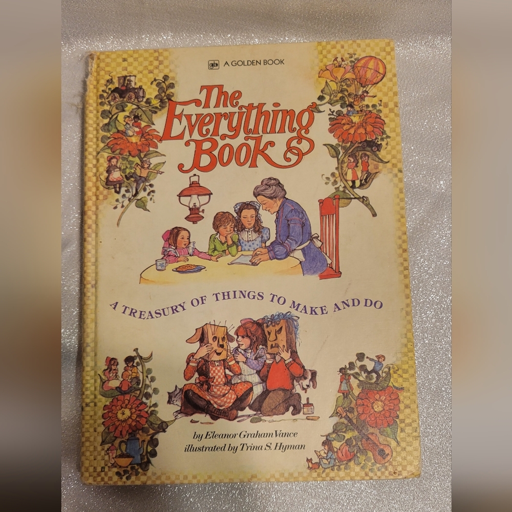 Vintage "The Everything Book" Hardcover Book 1975 2nd Printing Golden Book Vance